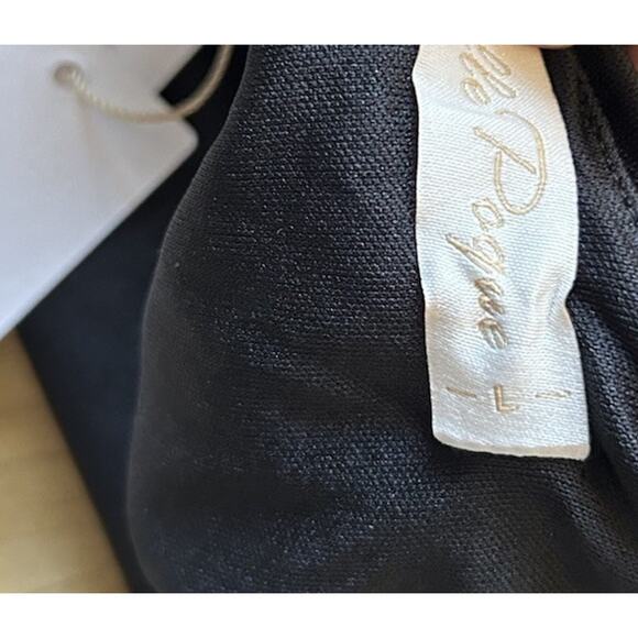 NWT~BELLE POGUE Women's Halter Top L Black Sequins Party Witchy Goth Tank Bling - Picture 10 of 12